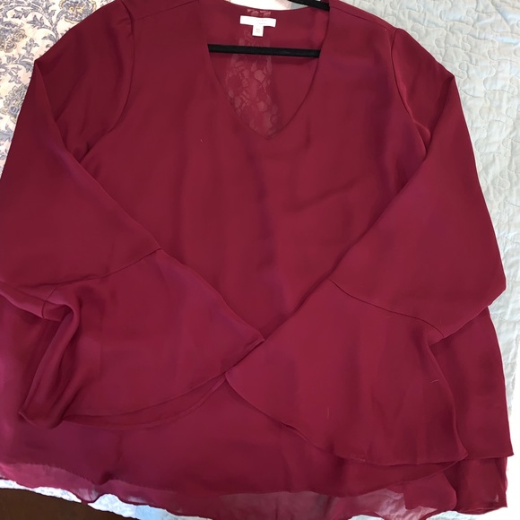 LC Lauren Conrad Tops - Dressy top with lace back